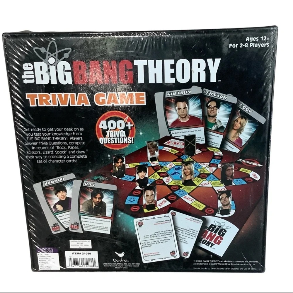 New The Big Bang Theory TRIVIA GAME